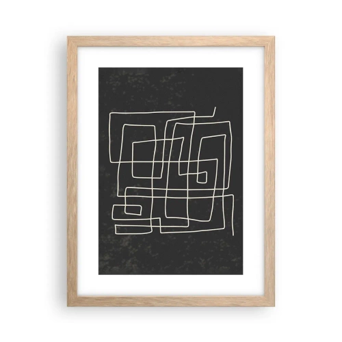 Poster în ramă de stejar deschis - Nu atât de simplu - 30x40 cm