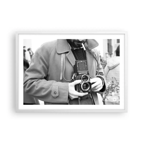 Poster în ramă albă - În stilul retro - 70x50 cm