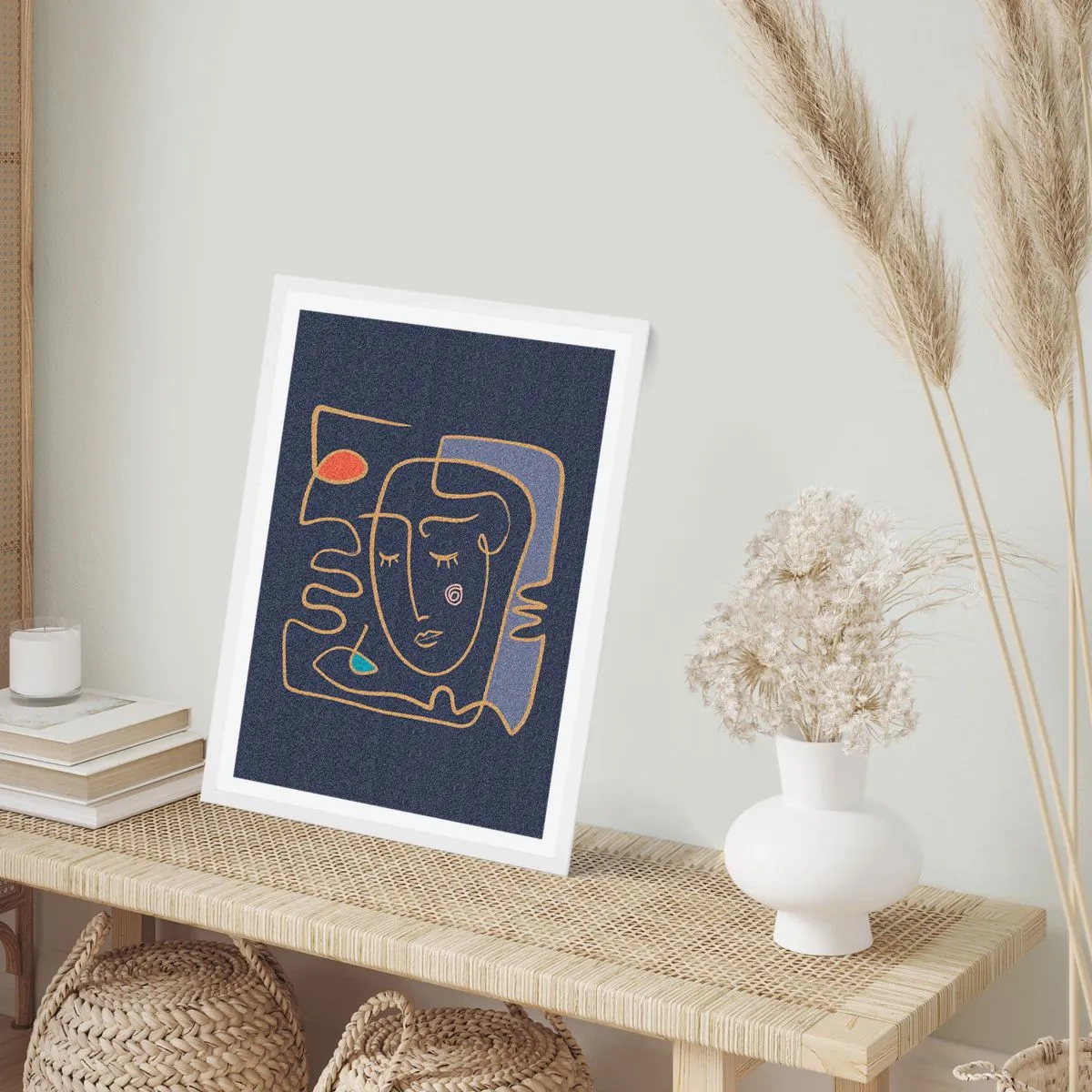 Poster în ramă albă - În reverie - 50x70 cm