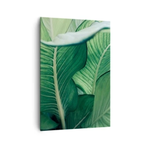 Tablou pe pânză - Viață intensă în verde - 70x100 cm