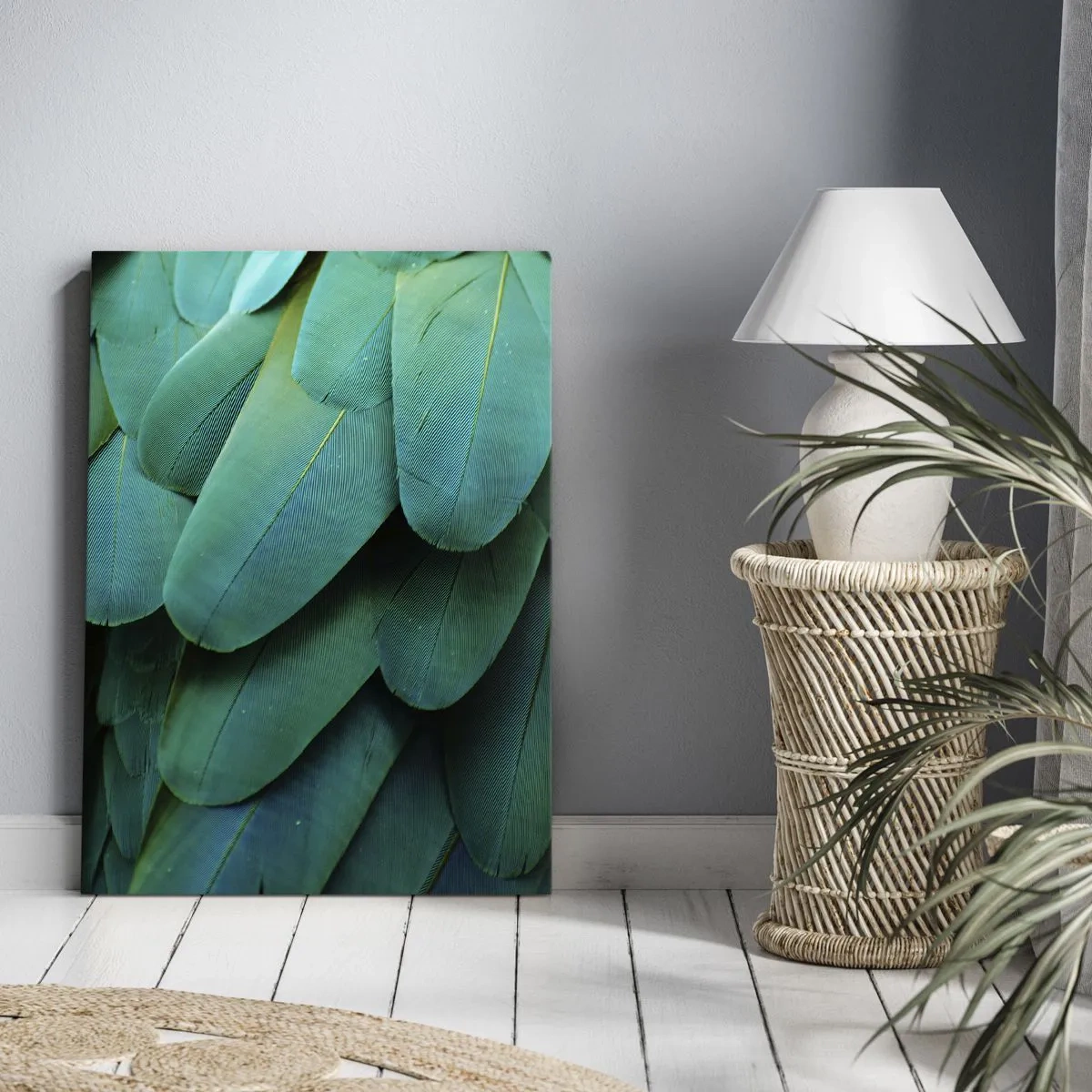 Tablou pe pânză - Precizia naturii papagalicești - 70x100 cm