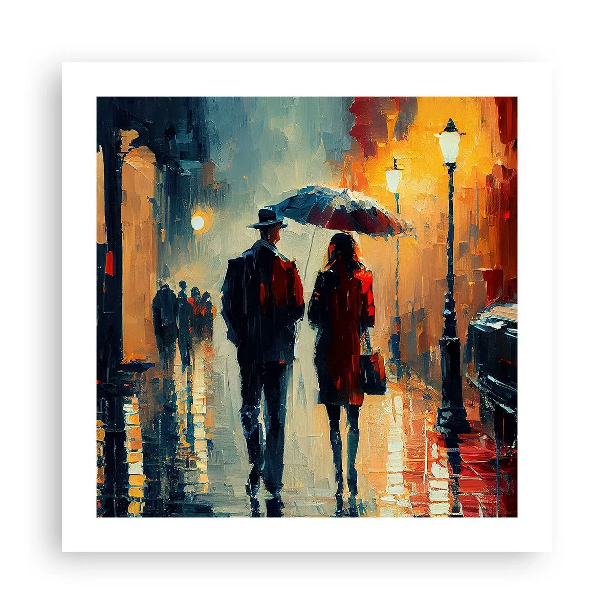 Poster - Poveste de dragoste urbană - 50x50 cm