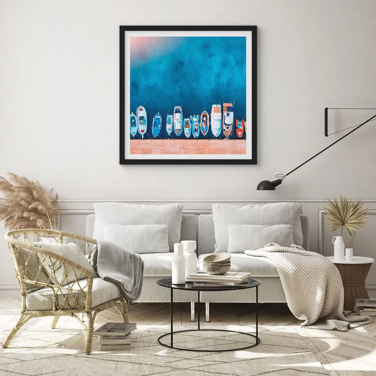 Poster în ramă neagră - Aliniere - 40x40 cm