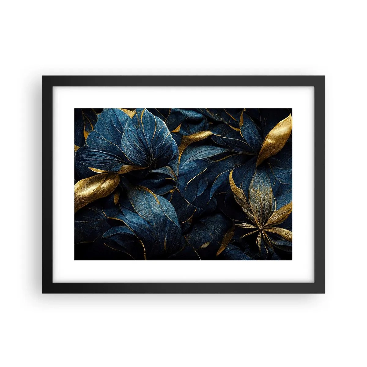 Poster în ramă neagră - Căptușită cu aur - 40x30 cm