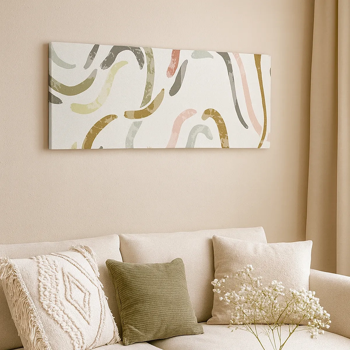 Tablou pe pânză - Dansul vesel al abstracției - 30x30 cm