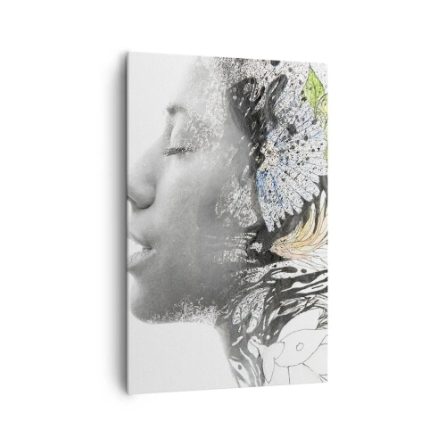 Tablou pe pânză - Scufundată în natură - 80x120 cm