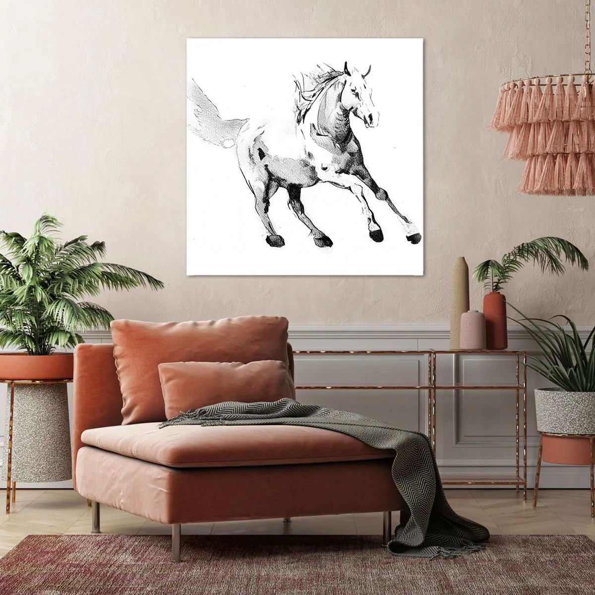 Tablou pe pânză - Suflet neîmblânzit - 60x60 cm