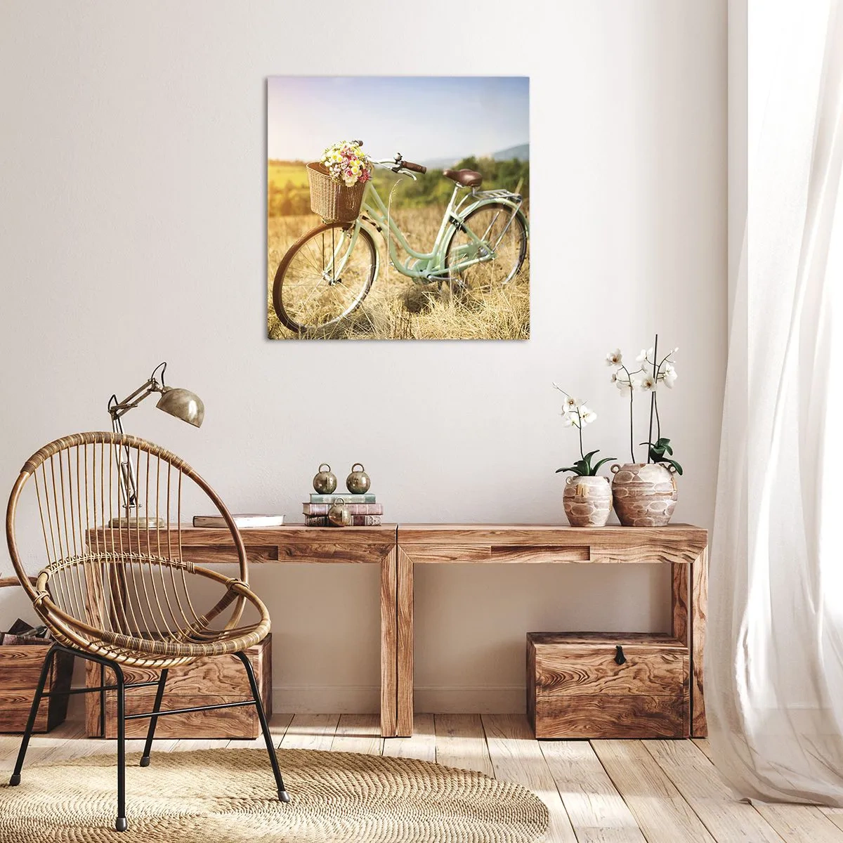 Tablou pe pânză - Mă odihnesc aici un pic - 60x60 cm