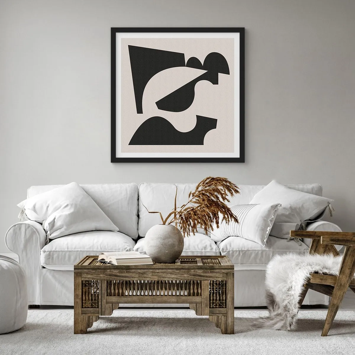 Poster în ramă neagră - Pentru autoasamblare - 40x40 cm