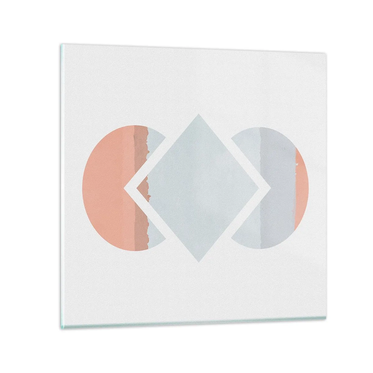 Tablou pe sticlă - Situația este clară - 30x30 cm