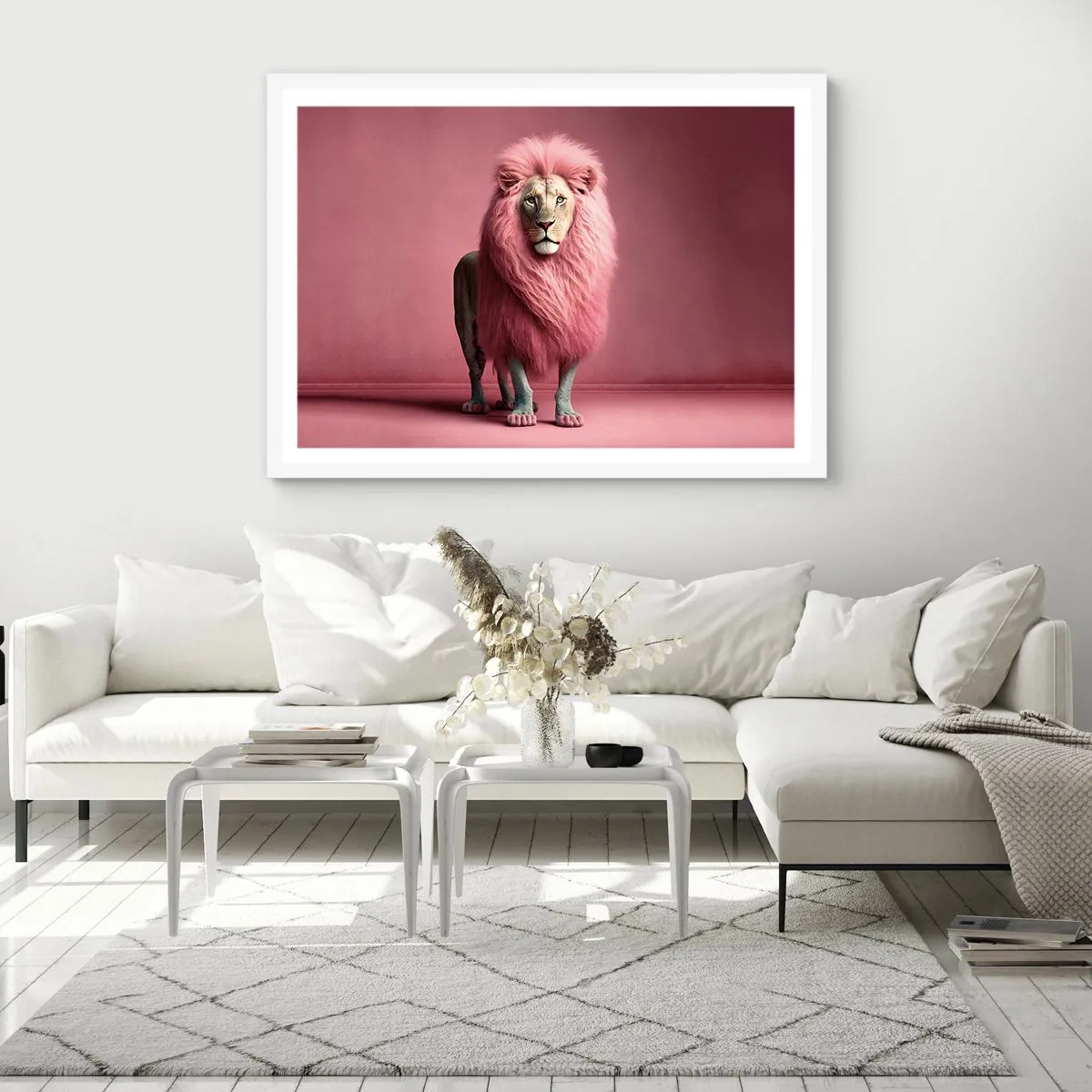 Poster în ramă albă - Și nu-ți mai este frică - 40x30 cm