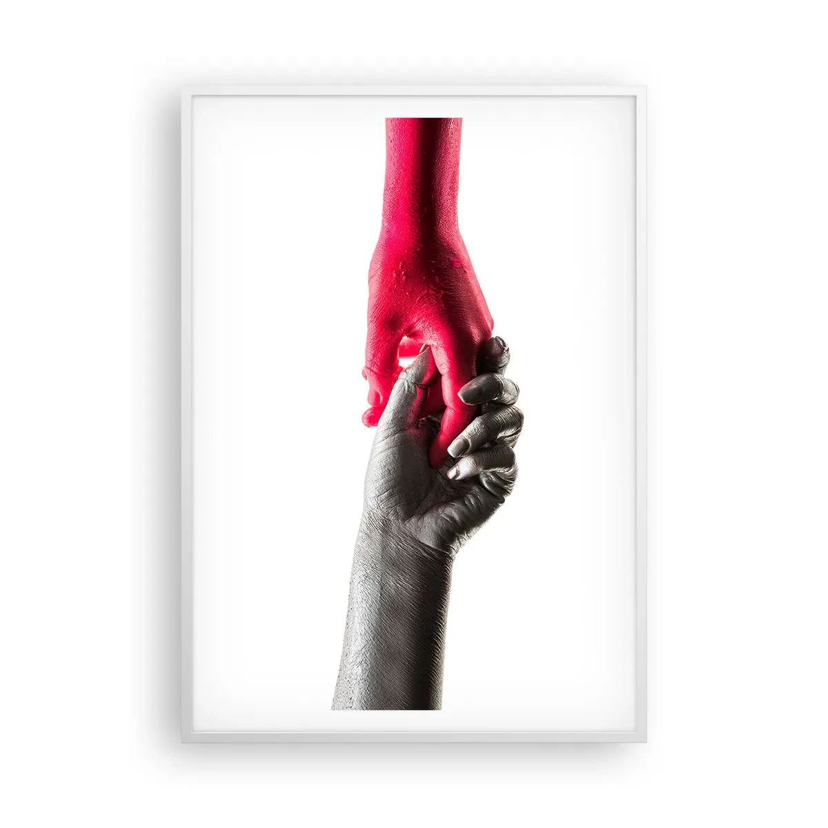 Poster în ramă albă - Împreună, deși diferiți - 70x100 cm