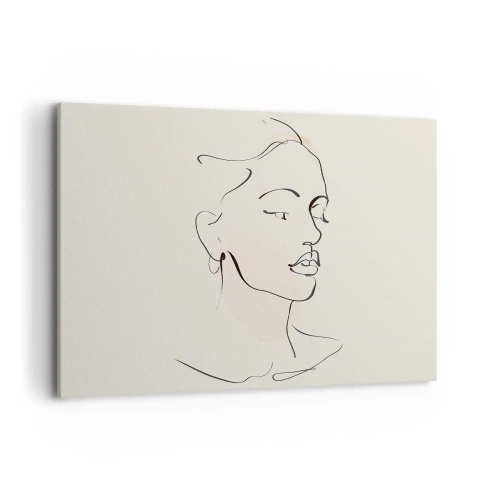 Tablou pe pânză - Cu o linie sigură - 120x80 cm