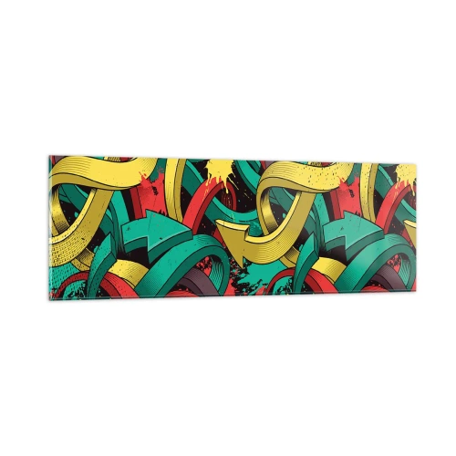 Tablou pe sticlă - Pe unde să mergem? - 90x30 cm