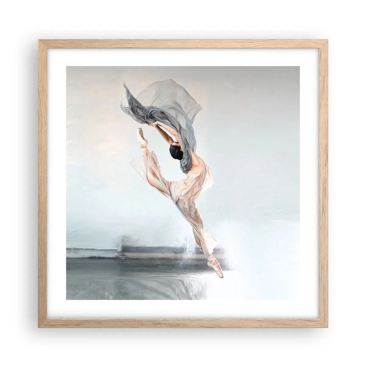 Poster în ramă de stejar deschis - În exaltare de dans - 50x50 cm