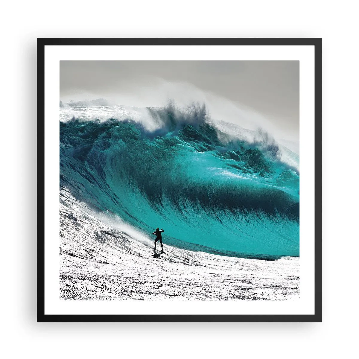 Poster în ramă neagră - Provocare acceptată - 60x60 cm