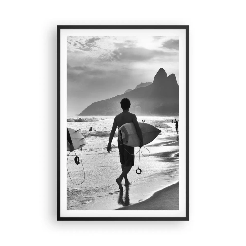 Poster în ramă neagră - Samba pentru un val - 61x91 cm