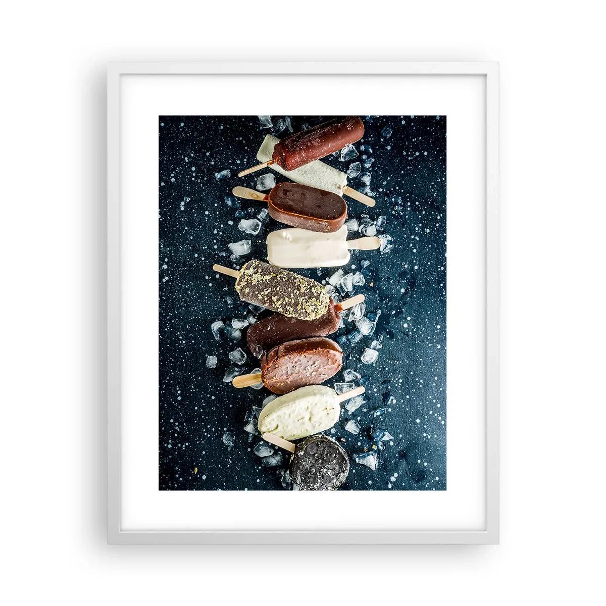 Poster în ramă albă - Gustul unei veri fierbinți - 40x50 cm