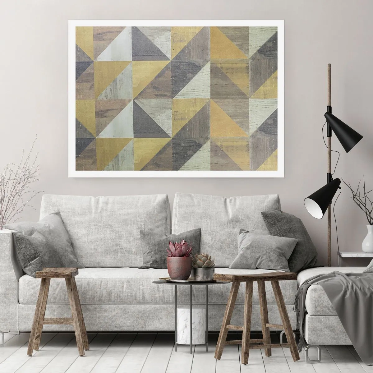 Poster - La unghiul triunghiului - 40x30 cm