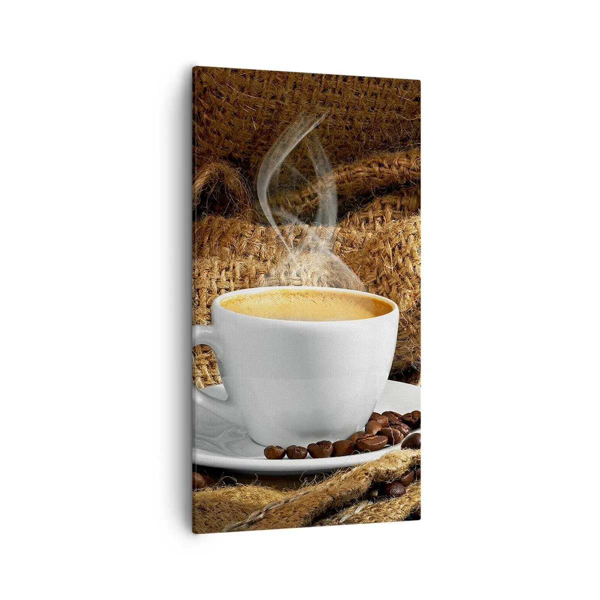 Tablou pe pânză - Mirosul de mokka și densitatea lichidului de miere - 55x100 cm