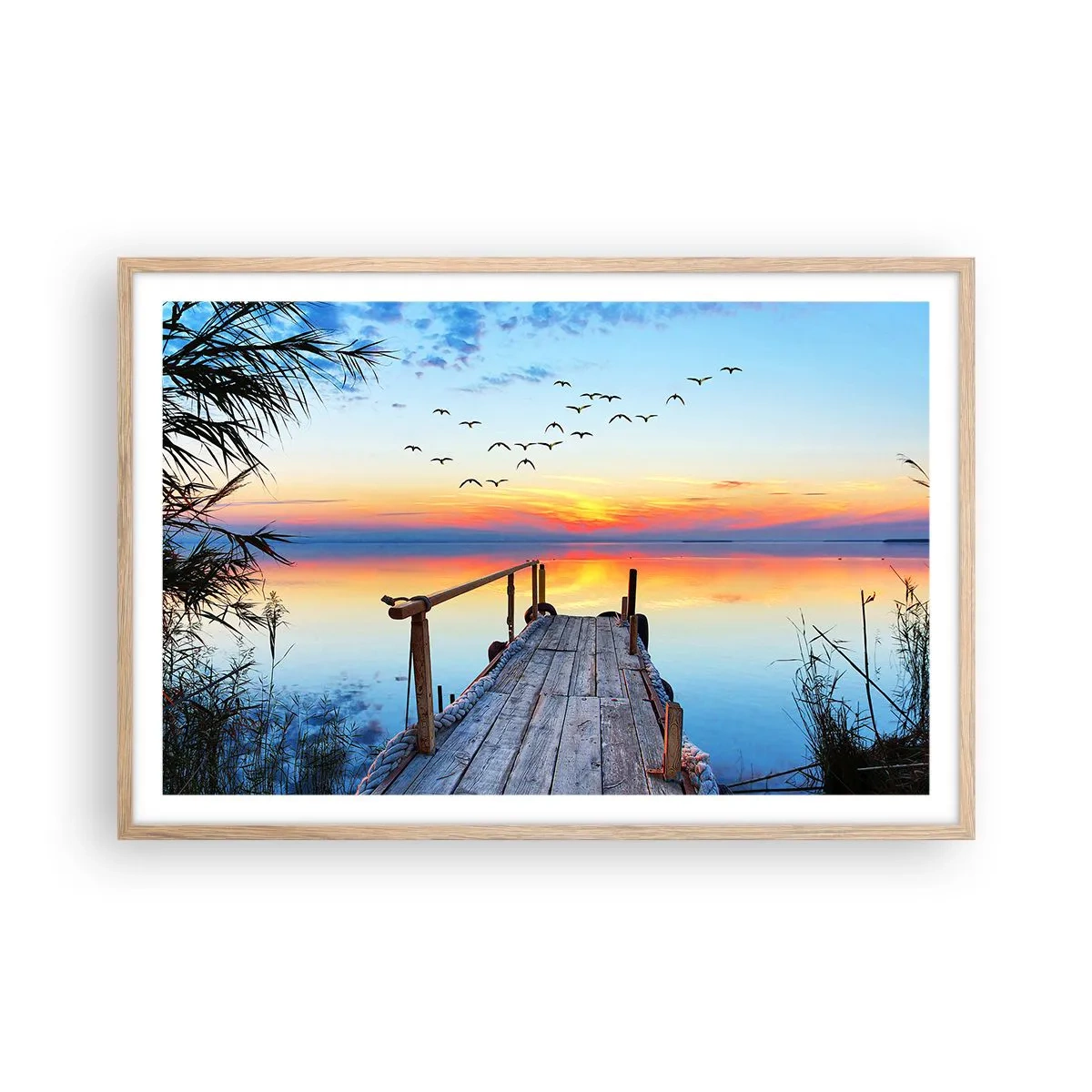 Poster în ramă de stejar deschis - E timpul să ne întoarcem... - 91x61 cm