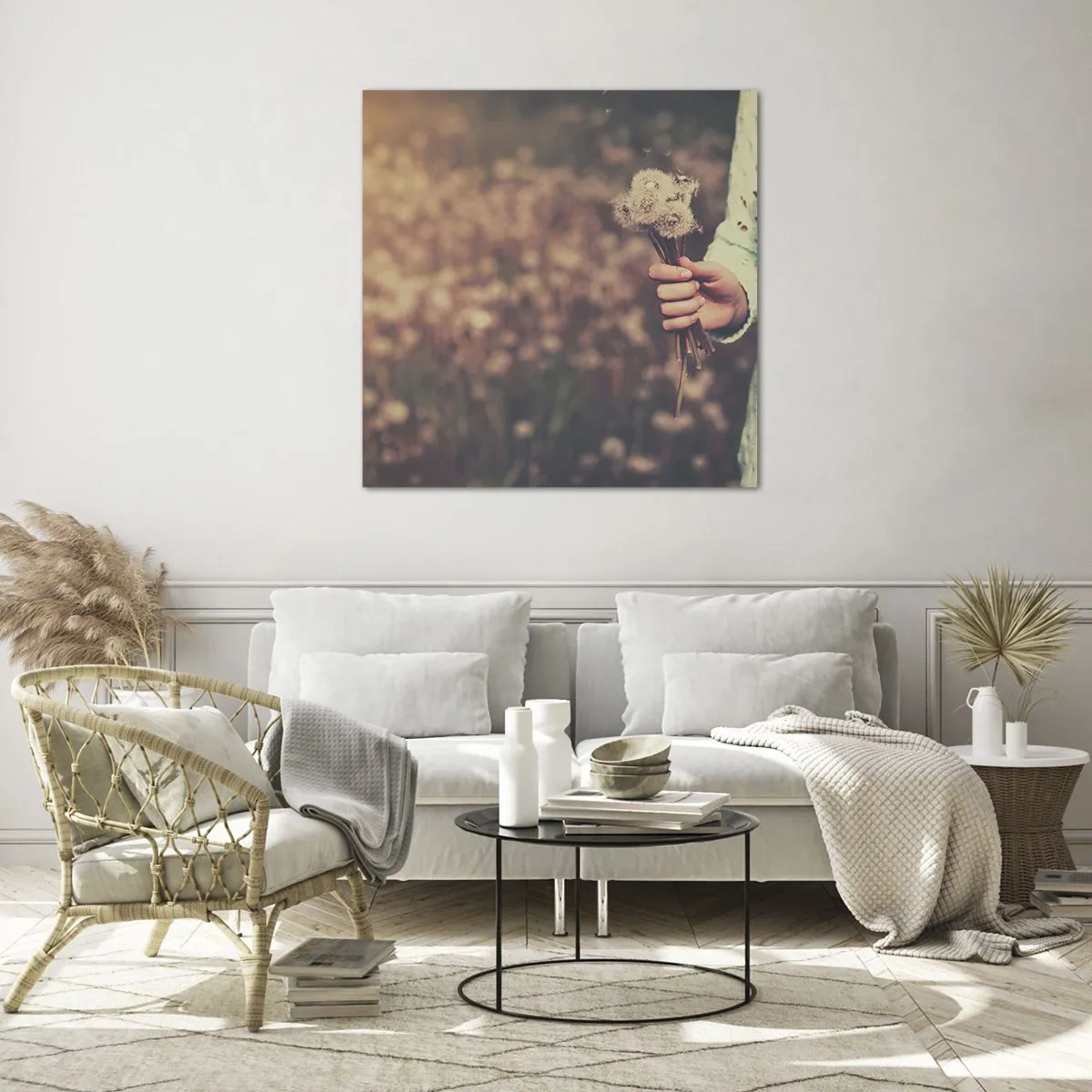 Tablou pe sticlă - Păstrați-le, vă rog - 70x70 cm