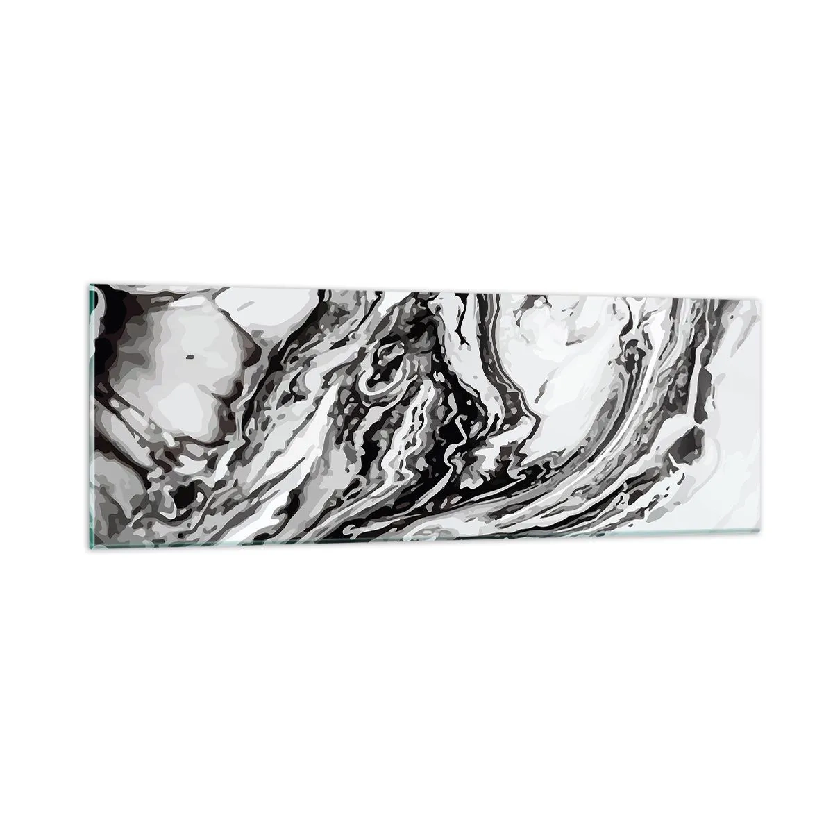 Tablou pe sticlă - La început a fost haos - 90x30 cm