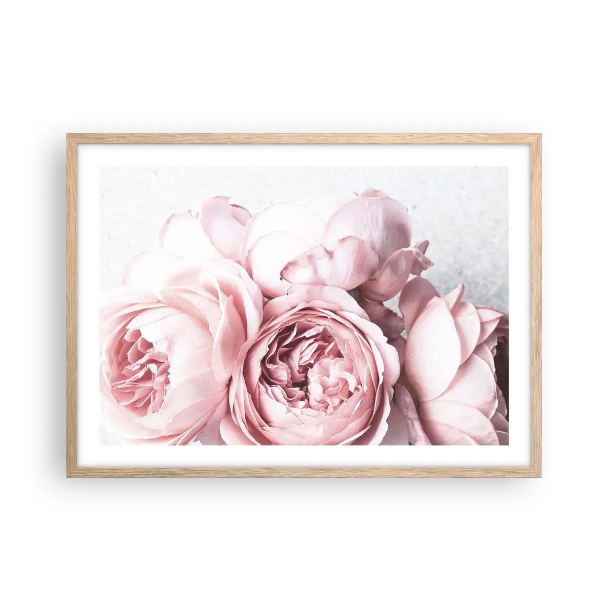 Poster în ramă de stejar deschis - Pentru romantici - 70x50 cm