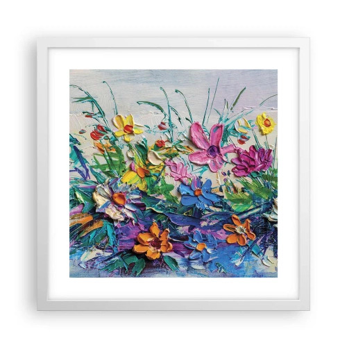 Poster în ramă albă - Nu este deloc o natură moartă - 40x40 cm