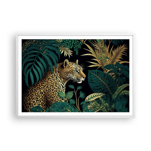 Poster în ramă albă - Domnitorul junglei - 100x70 cm