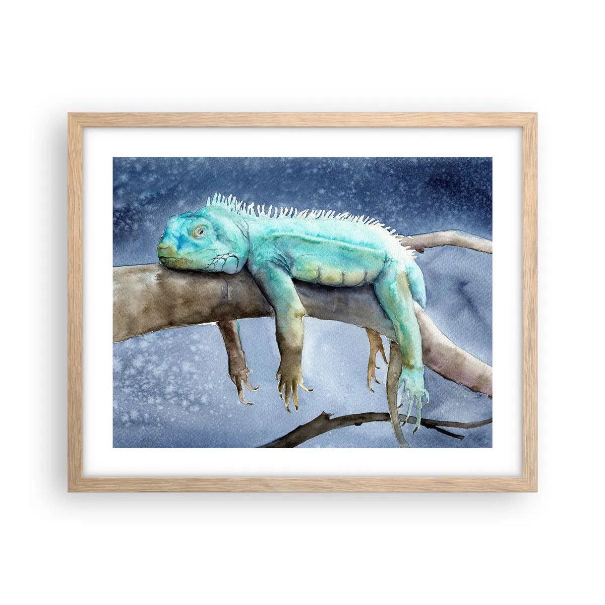 Poster în ramă de stejar deschis - Este bine! - 50x40 cm