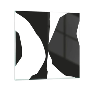 Tablou pe sticlă - Pozitiv -negativ - 60x60 cm