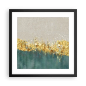 Poster în ramă neagră - Frontiera de aur - 40x40 cm
