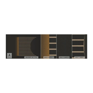 Mostră tapet Premium Sand - Explorați întunericul - Abstracția, Bucată, Linie de arta - 100x30 cm