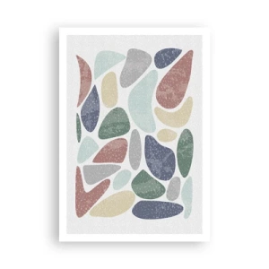 Poster - Un mozaic de culori pudrate - 70x100 cm
