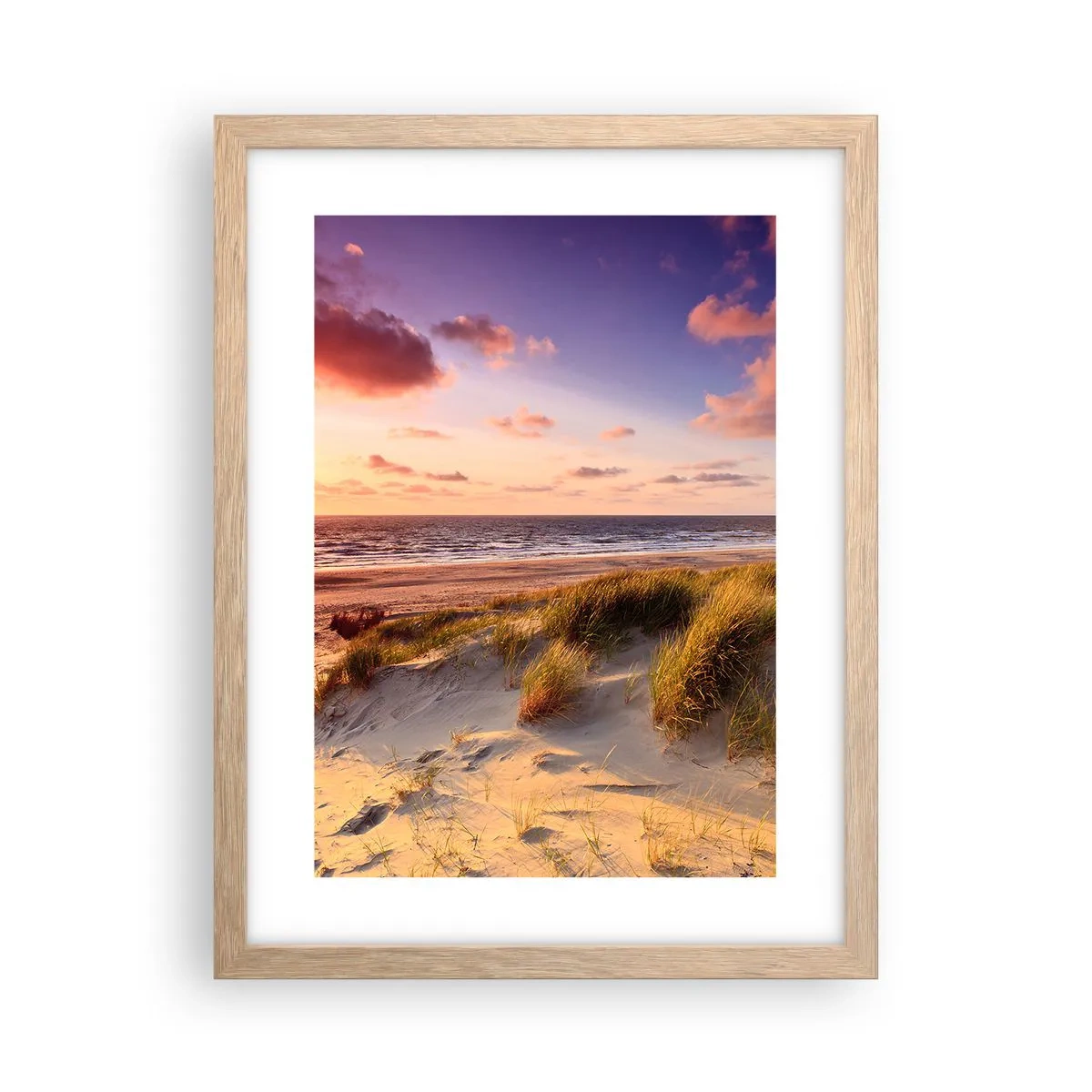 Poster în ramă de stejar deschis - Deja aerul de vară miroase - 30x40 cm