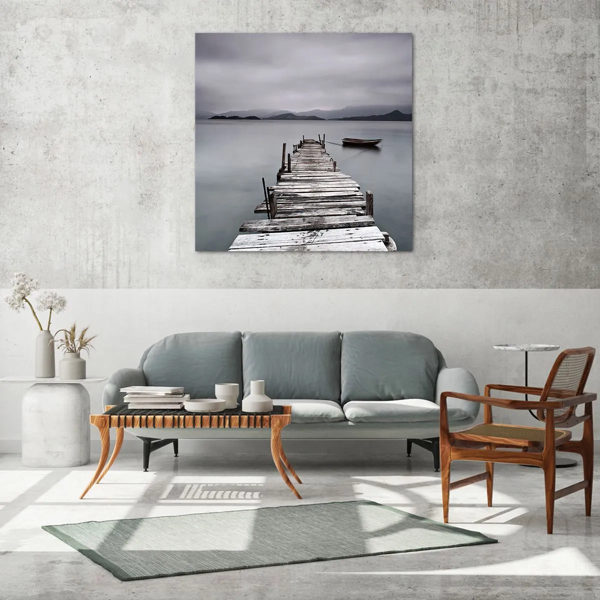 Tablou pe sticlă - Poți pleca mâine - 70x70 cm