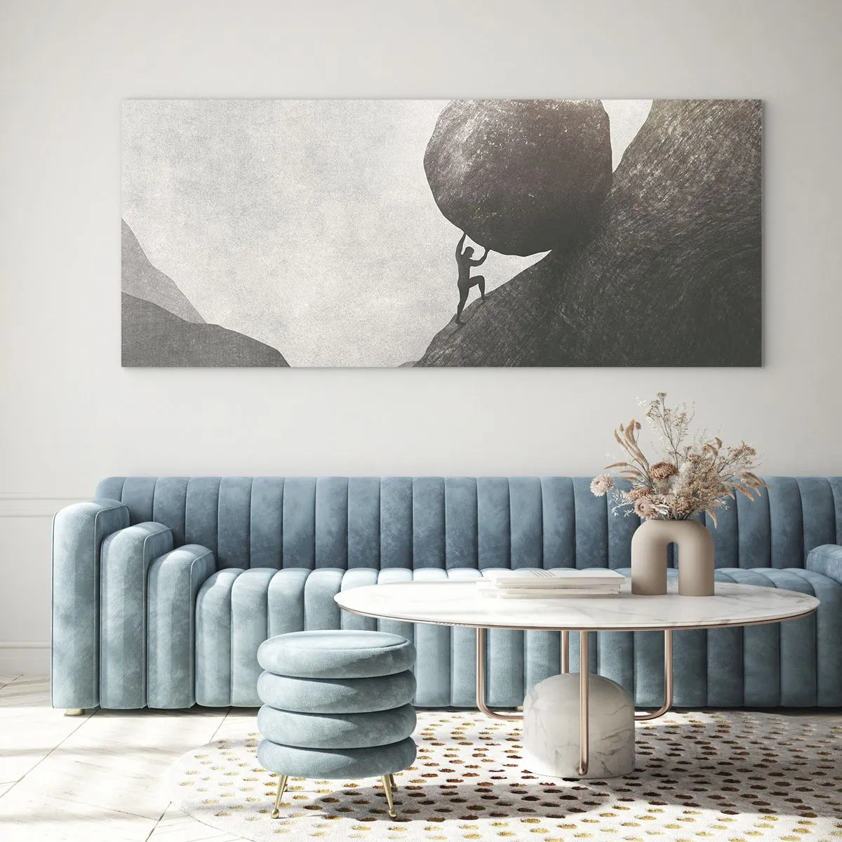 Tablou pe sticlă - Cred, în ciuda așteptărilor - 120x50 cm