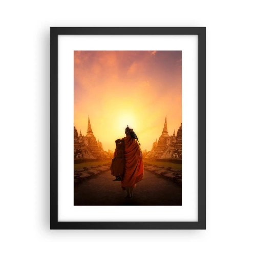 Poster în ramă neagră - În pace prin eternitate - 30x40 cm