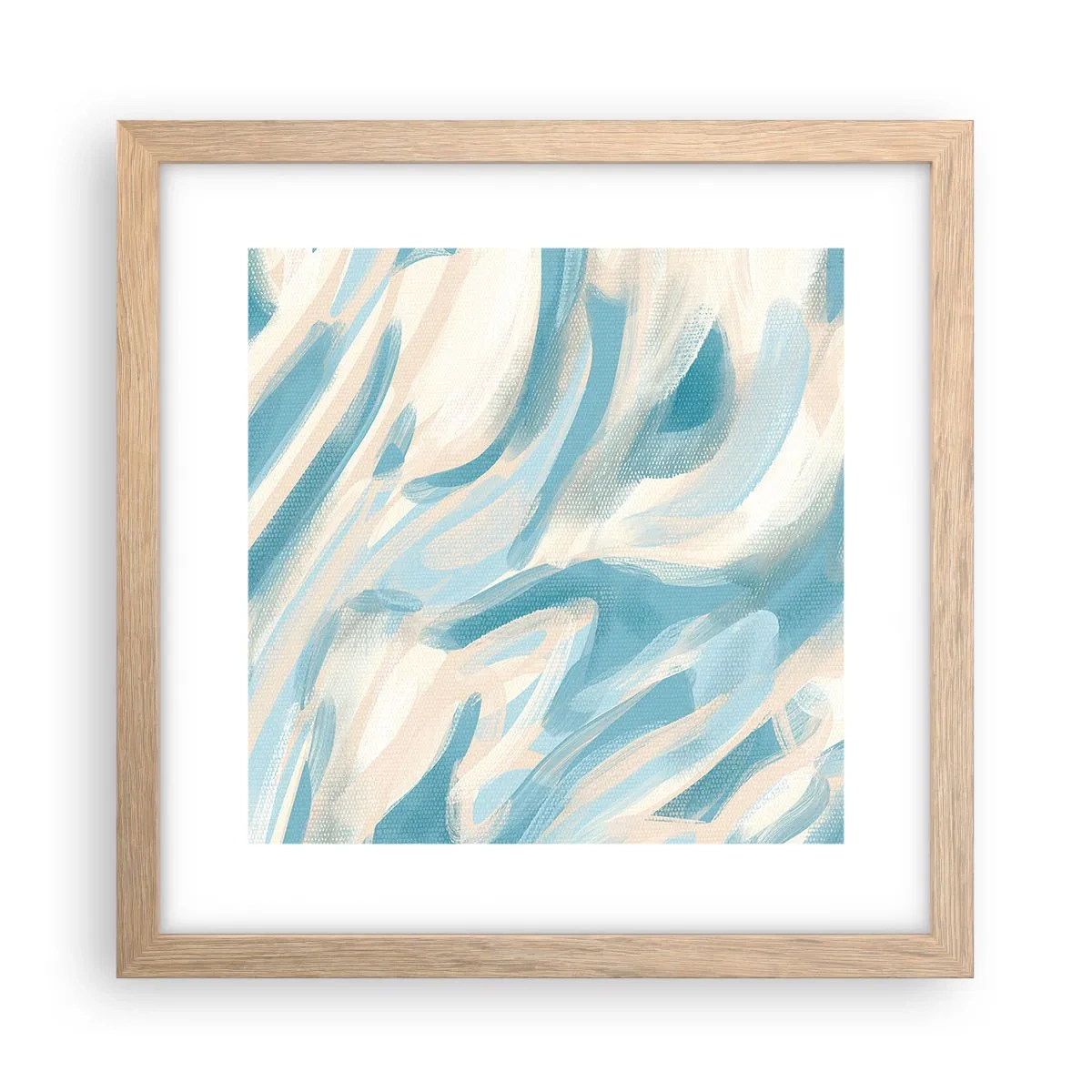 Poster în ramă de stejar deschis - Brize de primăvară - 30x30 cm