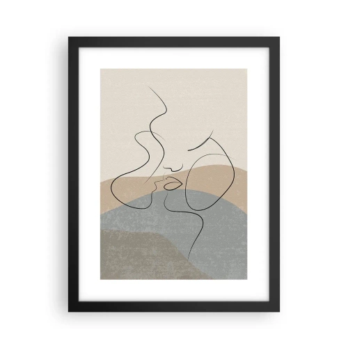 Poster în ramă neagră - Ca o atingere de pensulă - 30x40 cm
