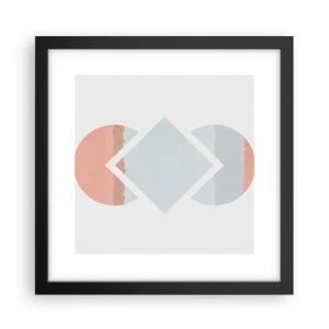 Poster în ramă neagră - Situația este clară - 30x30 cm