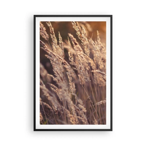 Poster în ramă neagră - Gata să întâmpine toamna - 61x91 cm
