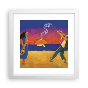 Poster în ramă albă - Mai mult decât o stea din cer - 30x30 cm