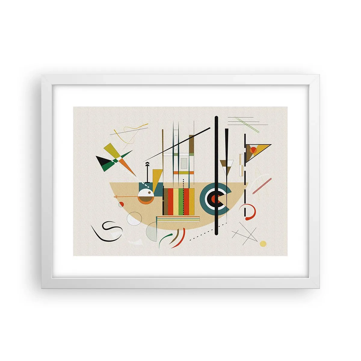 Poster în ramă albă - Și lumea râde - 40x30 cm