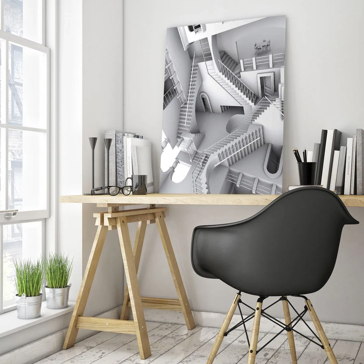 Tablou pe sticlă - Paradoxurile spațiului - 50x70 cm