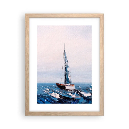 Poster în ramă de stejar deschis - Frăția vântului - 30x40 cm