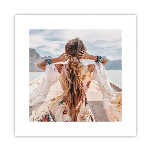 Poster - Pe drumul spre fericire - 30x30 cm