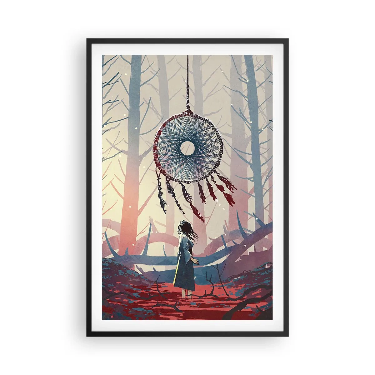 Poster în ramă neagră - Ritualul secret al fericirii - 61x91 cm