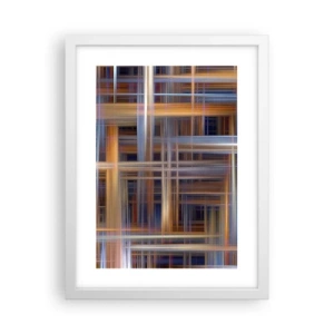 Poster în ramă albă - Țesut din lumină - 30x40 cm